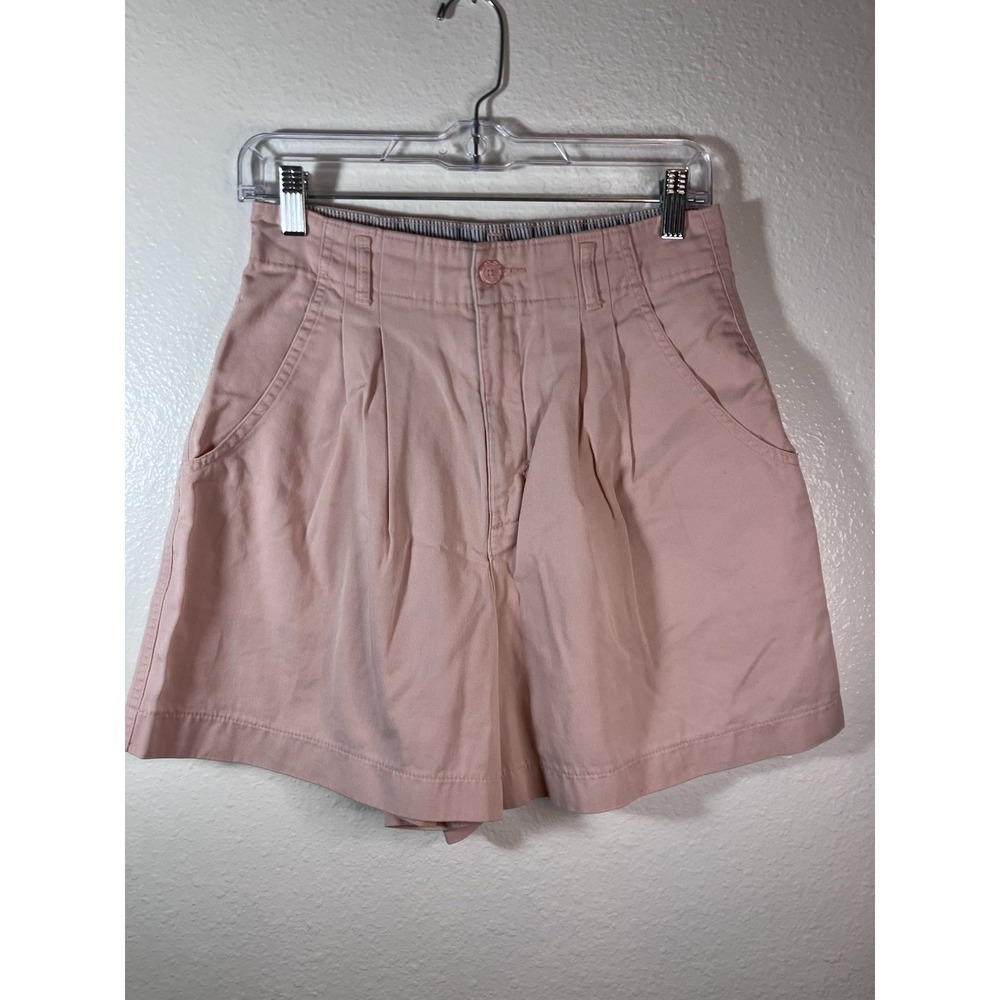 Vintage 80s Cherokee Dockers High Rise Size 8 Pink/Peach Mom Shorts Miami Vice